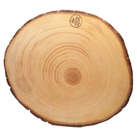 老饭骨 银杏木菜墩厨房家用切菜板砧板剁骨实木家用案板 直径34*厚度5(适合2~3人)