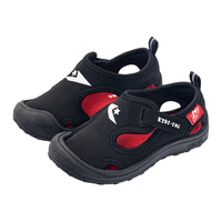 kids.ing【春夏特惠】儿童包头凉鞋男童运动鞋软底防滑女小童宝宝 黑色 24码 适合脚长13.1-13.8cm