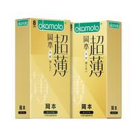 OKAMOTO 冈本 SKIN肤感系列 安全套套装(超润滑6片*2盒+三合一12只)
