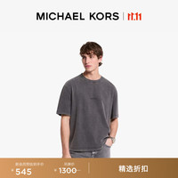MICHAEL KORS 迈克·科尔斯 迈克高仕 MK 圆领短袖T恤 炭黑色 001 XL