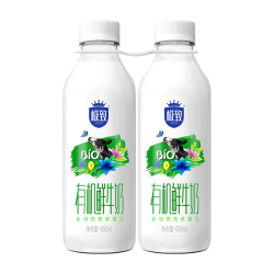 三元 极致有机全脂鲜牛奶900ml*2瓶 巴氏杀菌鲜奶定期购 丁禹兮推荐