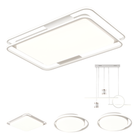 雷士 NVC LightingLED吸顶灯北欧智能调光灯具简约奶油风客厅卧室灯全屋灯饰 悠然 【IP40高显柔光】三室两厅餐厅灯