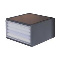 稻草熊加厚收纳箱抽屉式家用可叠加衣服收纳箱衣柜内衣收纳盒塑料整理箱 深47宽30高20cm 星空灰【3个装】