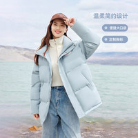 雪中飞2025冬女士短款立领羽绒服运动休闲时尚简约青春保暖