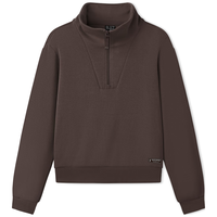 斯凯奇（Skechers）女士秋冬季卫衣针织套头卫衣L425W012 深焦糖棕/05U5 XL
