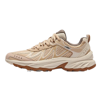 鸿星尔克男鞋秋季复古运动鞋舒适休闲鞋厚底耐磨徒步鞋简约防滑户外鞋觅影 燕麦色/暖亚麻 42
