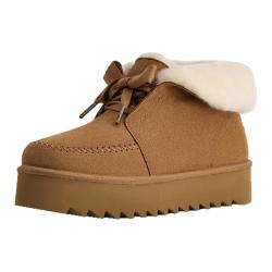 UGG 女士蝴蝶结可翻折鞋领厚底懒人毛毛鞋 1174570