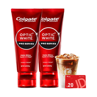 Colgate/高露洁 牙医美白 牙膏套装+水牙线+咖啡 85g*2支