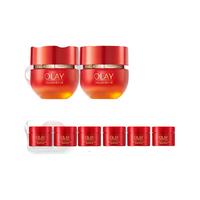 OLAY 玉兰油 超红瓶乳液面霜50g双支装提拉紧致抗皱面霜礼物女士护肤品
