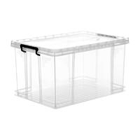 禧天龙透明收纳箱大容量超大家用加厚储物箱衣服被子玩具整理箱子