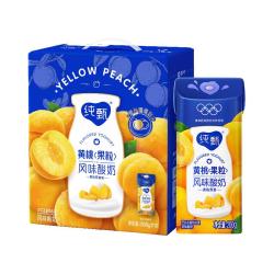 纯甄 黄桃果粒风味酸奶 200g×10包×2提
