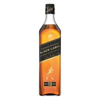 尊尼获加 黑方 黑牌12年 派对随身舱礼盒1000ml 苏格兰调和型威士忌 