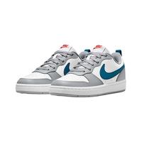 NIKE 耐克 COURT BOROUGH LOW 2(GS) 儿童休闲运动鞋 BQ5448-117 灰色/蓝色/白色 36码
