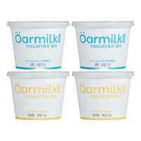 Oarmilk 吾岛0乳糖低温酸奶420gX4桶 加赠3杯酸奶