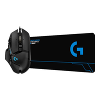  logitech/罗技 G502 HERO 主宰者 RGB 游戏鼠标+游戏大桌垫