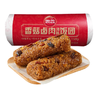 思念 面点速食早餐小笼包葱油饼南瓜馒头油条饭团豆沙包子 思念香菇卤肉风味饭团150g