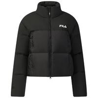 杨幂同款FILA斐乐羽绒服2025冬季宽松短款运动RGB多彩羽绒女