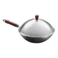 日本riverlight原装进口极铁锅无涂层家用炒菜铁锅元祖炒锅32cm（元祖32代开锅）