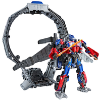 斯纳恩(Snaen)儿童变形玩具汽车机器人金刚擎天合金模型柱男孩6-10岁 变形擎天+星环车厢【配武器】