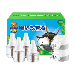 超威 电蚊香液基孔肯雅热 灭蚊器无香驱蚊防蚊液补充液4瓶2加热器