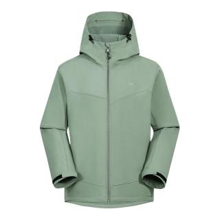 拓路者（Pioneer Camp）海豹软壳衣男秋季户外登山服防水防风外套春秋 灰绿色 XL 