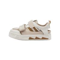 Kappa Kids卡帕童鞋儿童运动鞋男童网面小白鞋夏季透气软底休闲板鞋子女 米/卡其 32 /内长20.5cm适合脚长19.5cm 32码/内长20.5cm适合脚长19.5cm