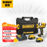 DEWALT 得伟 DCF922 锂电无刷超高扭矩电动扳手 406N·m 4.0Ah*2套装