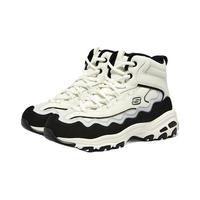 斯凯奇（Skechers）贝壳熊女鞋百搭高帮女靴厚底增高老爹鞋户外休闲运动鞋168026 白色/灰色/WGRY 39.5