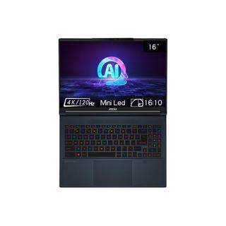 MSI/微星 RTX4090 游戏笔记本电脑  Intel Core Ultra 9 无机械硬盘 3840*2400 蓝色 120Hz 64GB 2TB