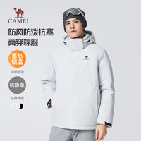 CAMEL骆驼男装棉衣男冬季2025拒水保暖登山户外工装休闲棉服外套男