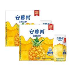 安慕希 伊利安慕希酸奶205g*12盒*2箱，清甜菠萝味酸牛奶