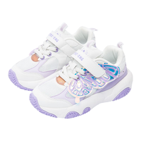 kids.ing儿童老爹鞋2023春季新款跑步鞋防滑休闲耐磨女童运动鞋 紫色 32码 适合脚长19.5-20.0cm