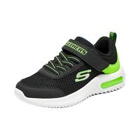 Skechers斯凯奇儿童运动鞋男童透气网鞋时尚魔术贴大童跑步鞋403748L 黑色/蓝色/柠檬色/BBLM 33