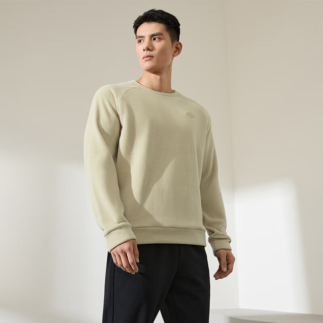 有券的上：361° 男士加绒运动卫衣