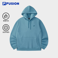章昊同款FILA FUSION斐乐潮牌款卫衣2025秋宽松加绒上衣 【加绒版】密语蓝-BU 165/88A/S