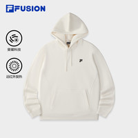 章昊同款FILA FUSION斐乐潮牌款卫衣2025秋宽松加绒上衣 【加绒版】牧筠白-IV 160/84A/XS