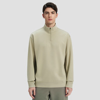 DESCENTE迪桑特ESSENTIAL系列男女同款针织套头衫 LK-浅卡其色 XS