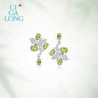 CIGALONG 莫文蔚同款CIGALONG龙梓嘉橄榄石戒指耳钉山海新中式珠宝