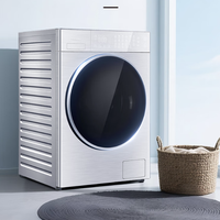 Panasonic 纤界高端L系列 XQG100-LD188 洗烘一体机 10kg 极速银