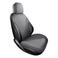 RATHBONE汽车坐垫四季通用翻毛皮座垫夏季透气半包座椅套五座马鞍垫座套 月岩灰-四季通用【五座全车】