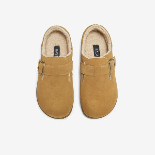 BASTO 百思圖 2025冬季勃肯鞋時(shí)尚復(fù)古休閑加絨保暖女單鞋D3097DM5 駝色 35