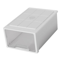 佳帮手塑料收纳箱 抽屉式衣柜衣服收纳盒可叠摞整理箱 62L1只装 防虫盒+锁【53*39*30cm】