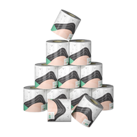 HILLSIDE 山丘 卷纸柔韧立体美4D压花四层加厚110g卷纸家用卫生纸厕纸12卷装