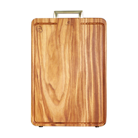 原森太金丝柚木菜板防霉抗菌家用切菜砧板整木粘板厨房实木案板 【整木】金丝柚木40*28*2.5CM