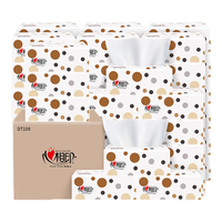 心相印抽纸巾缤纷3层100抽家用实惠装餐巾纸家庭装婴儿面巾纸擦手纸 3层 300张*3包