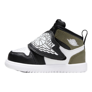  NIKE/耐克 轻盈缓震 儿童篮球运动鞋  22 【脚长12cm】 黑/白/中橄榄绿