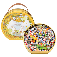 大白兔混合口味奶糖手提礼盒装300g 休闲零食儿童糖果喜糖 万圣节捣蛋糖 混合味黄色手提盒300g