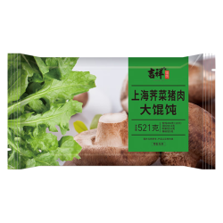 吉祥馄饨 吉祥上海荠菜猪肉大馄饨521g
