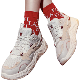 FILA 斐乐女鞋COLLINA复古运动鞋山丘鞋厚底老爹鞋