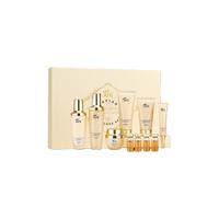 AFU 阿芙 鱼子酱二裂酵母焕颜奢养护肤礼盒装 (氨基酸洁面乳100ml+精华水120ml+安瓶精华液10ml*4+精华乳100ml+精华面霜50g+眼霜30g+睡眠面膜80g)